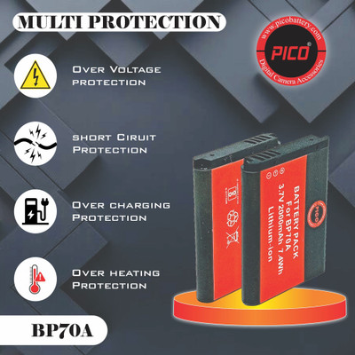 Pico BP70A Camera Battery  Camera Battery Charger(Black)