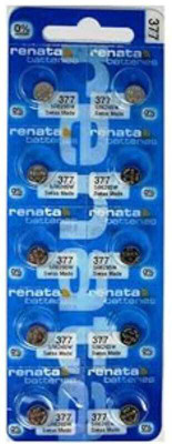MICROUSB Renata 377 SR626SW 1.55V Button Coin Cell Silver Watch ...  Battery(Pack of 10)