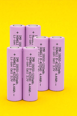 Sagaft F143 1200mAh 3.7V Lithium-ion  – IMR Rechargeable Cell for DIY Projects  Battery(Pack of 6)