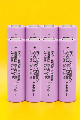 Shamsa J320 Cell 18650 Li-ion Rechargeable  – 3.7V 1200mAh for Flashlights  Battery(Pack of 8)