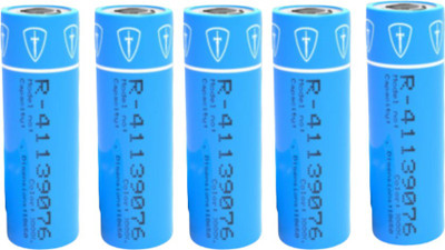 Tiitan 2000mAh Lithium ion 18650 3C Rechargeable 3.7V  Cell Pack of 5  Battery(Pack of 5)