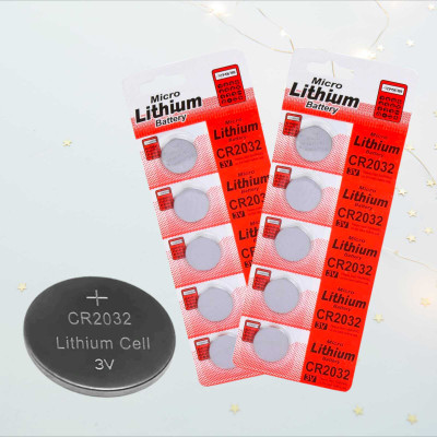 AirSoft CR 2032 3V Lithium Batteries Ce Button Cell  Coin Cell  CP  Battery(Pack of 10)