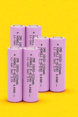 Nilesawar F140 Cell 18650 Li-ion Rechargeable  – 3.7V 1200mAh for Flashlights  Battery(Pack of 6)