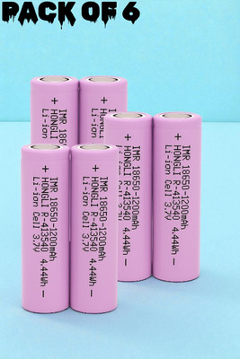 Nilesawar F353 1200mAh 3.7V Lithium-ion  – IMR Rechargeable Cell for DIY Projects  Battery(Pack of 6)