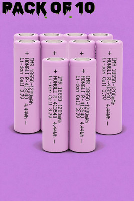 Stybits H114 Li-ion  – 3.7 Volt, 1200mAh for LED Torch, RC, Power Bank  Battery(Pack of 10)
