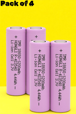 3BAAN X206 Rechargeable 18650  – Li-ion 3.7V 1200mAh Cell for Multipurpose Use  Battery(Pack of 4)