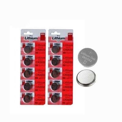 geeta enterprises Micro Lithium cell CR 2032 3V battery (Pack of 2)  Battery(Pack of 10)