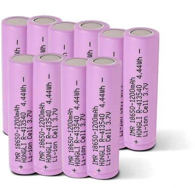 Ziddjeet H434 Li-ion  – 3.7 Volt, 1200mAh for LED Torch, RC, Power Bank  Battery(Pack of 10)