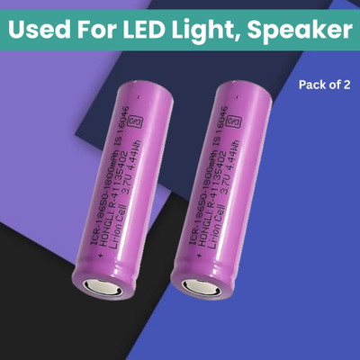 GUGGU Rechargeable  1800Mah Lithium-Ion  For Light Speaker Pack of 1I423  Battery(Pack of 2)