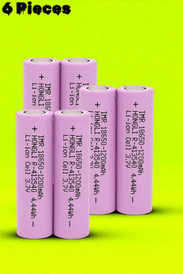 Sagaft F263 1200mAh 3.7V Lithium-ion  – IMR Rechargeable Cell for DIY Projects  Battery(Pack of 6)