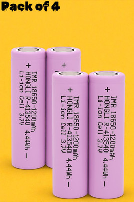 Stybits X176 Rechargeable 18650  – Li-ion 3.7V 1200mAh Cell for Multipurpose Use  Battery(Pack of 4)