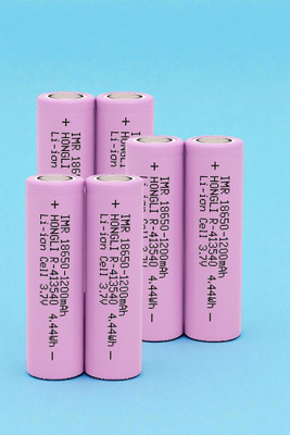Stybits F120 Cell 18650 Li-ion Rechargeable  – 3.7V 1200mAh for Flashlights  Battery(Pack of 6)