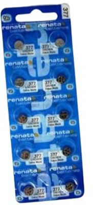 MICROUSB Renata SR626SW 377 1.55V 377 Button Cell for Wrist Watch Swiss Made ....  Battery(Pack of 10)