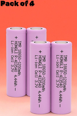Ziddjeet X258 3.7V Li-ion 18650  – 1200mAh Rechargeable Cell for Emergency Lights  Battery(Pack of 4)