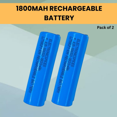 GUGGU Rechargeable  1800Mah Lithium-Ion  For Light Speaker Pack of 1U186  Battery(Pack of 2)