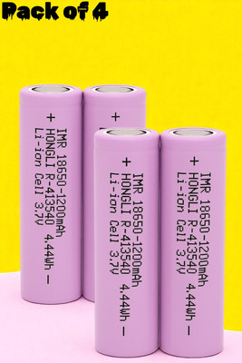 Sagaft X183 1200mAh 3.7V Lithium-ion  – IMR Rechargeable Cell for DIY Projects  Battery(Pack of 4)