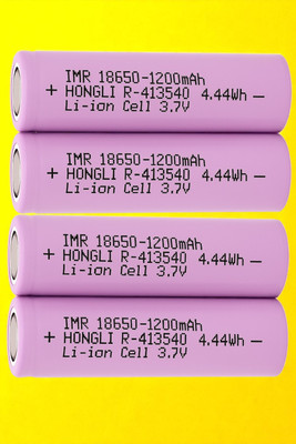 Ziddjeet X371 Li-ion Rechargeable  3.7V 1200mAh – Single Cell for Torch & RC Toys  Battery(Pack of 4)