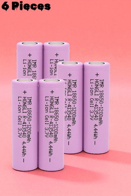 Shamsa F253 1200mAh 3.7V Lithium-ion  – IMR Rechargeable Cell for DIY Projects  Battery(Pack of 6)