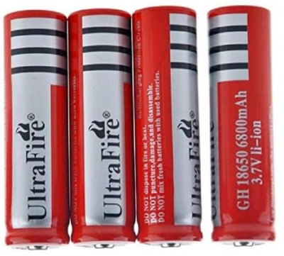 MICROUSB Ultrafire I865O 3.7V 6800mAH Rechargeable   Battery(Pack of 4)