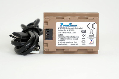 Power Smart NP-FZ100TC Rechargable  with Type C Charging Cable Compatible For Sony A9  Battery