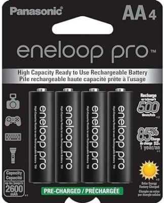 MICROUSB Panasonic Eneloop Pro AA 1.2V NiMH AA Rechargeable   Battery(Pack of 4)