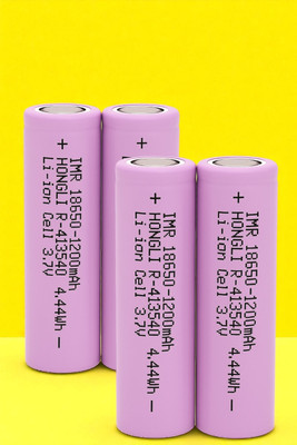 Ziddjeet X433 1200mAh 3.7V Lithium-ion  – IMR Rechargeable Cell for DIY Projects  Battery(Pack of 4)