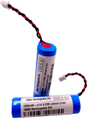 Ekavir 18650 2200mAh 3.7v Li-ion Rechargeable Camera Lithium-ion  Battery(Pack of 2)