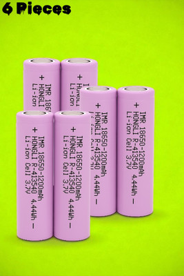 3BAAN F300 Cell 18650 Li-ion Rechargeable  – 3.7V 1200mAh for Flashlights  Battery(Pack of 6)