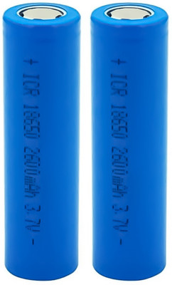 Shreyans 18650 Rechargeable Lithium 3.7V 2600mAh  Battery(Pack of 2)