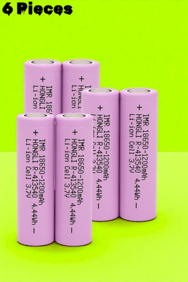 Sagaft F301 Li-ion Rechargeable  3.7V 1200mAh – Single Cell for Torch & RC Toys  Battery(Pack of 6)