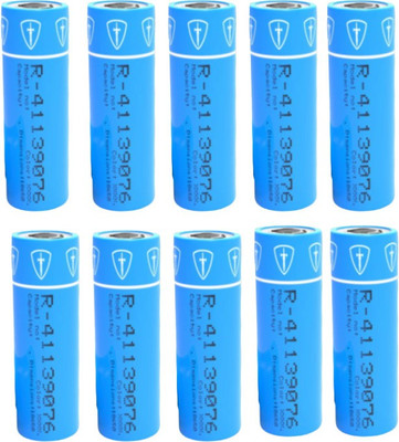 Tiitan 2000mAh Lithium ion 18650 3C Rechargeable 3.7V  Cell Pack of 10  Battery(Pack of 10)