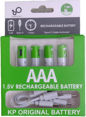 KP Original Battery 1.5V 750mWh, USB Type-C Charging Cable, 4-Pack,  Battery(Pack of 4)