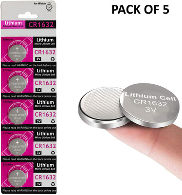 ANY KART CR1632 Cell Long-Lasting Power Coin 3V Lithium Coin battery  Battery(Pack of 5)