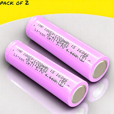 Shamsa X452 1350 mAh 18650 Lithium-Ion Rechargeable for Multi-Purpose   Battery(Pack of 2)