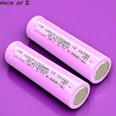Ziddjeet X518 1372 mAh 18650 Lithium-Ion Rechargeable for Multi-Purpose   Battery(Pack of 2)