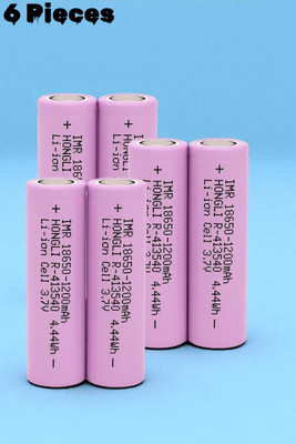 3BAAN F212 3.7V 1200mAh Rechargeable  Ideal for Flashlights,Gadgets  Battery(Pack of 6)
