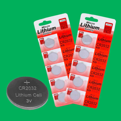 AirSoft CR 2032 3V Lithium Batteries Ce Button Cell  Coin Cell  BV  Battery(Pack of 10)