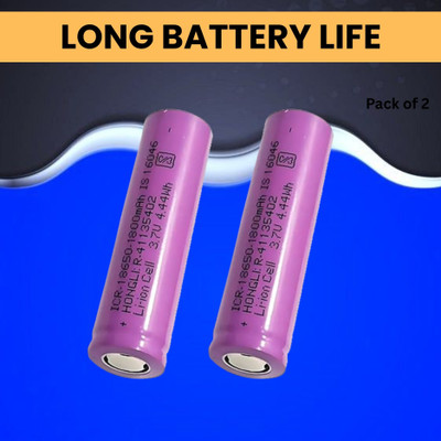 GUGGU Rechargeable  1800Mah Lithium-Ion  For Light Speaker Pack of 1U10  Battery(Pack of 2)