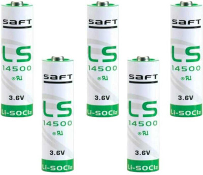 MICROUSB Saft LS14500 3.6Volt 2600Mah Size Lithium   Battery(Pack of 5)