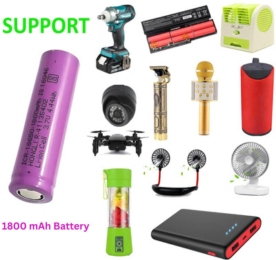 GUGGU Rechargeable  1800Mah Lithium-Ion  For Light Speaker Pack of 1I101  Battery(Pack of 2)