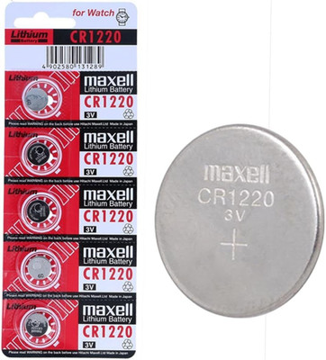 DooBuy Lithium CR1220 Coin Type 3V Micro Lithium Cell  for DVR & Watch,Pack of 5  Battery(Pack of 5)