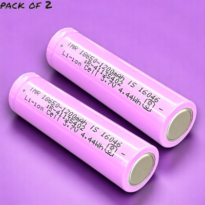 Ziddjeet X524 1374 mAh 18650 Lithium-Ion Rechargeable for Multi-Purpose   Battery(Pack of 2)
