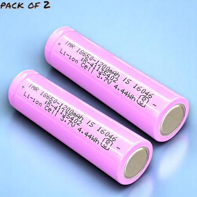 Ziddjeet X398 1332 mAh 18650 Lithium-Ion Rechargeable for Multi-Purpose   Battery(Pack of 2)