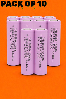 Nilesawar H162 3.7V 1200mAh Rechargeable  Ideal for Flashlights,Gadgets  Battery(Pack of 10)