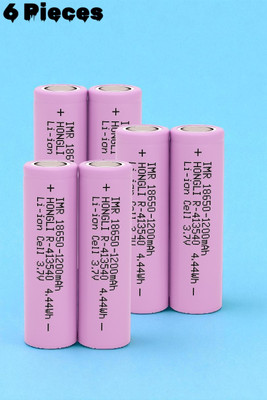 Nilesawar F216 Rechargeable 18650  – Li-ion 3.7V 1200mAh Cell for Multipurpose Use  Battery(Pack of 6)