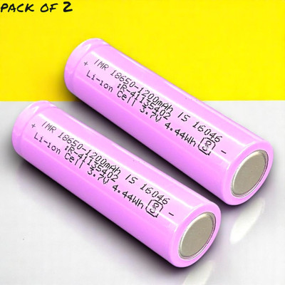 Shamsa X455 1351 mAh 18650 Lithium-Ion Rechargeable for Multi-Purpose   Battery(Pack of 2)