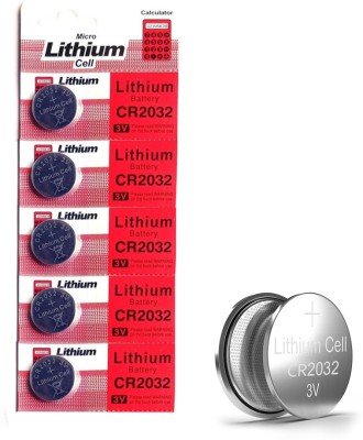 Zohlo Best Buy Lithium Cell CR2032  Coin 3v Computer Motherboard CMOS Cell  Battery(Pack of 5)