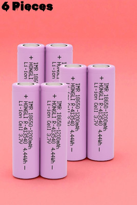 Ziddjeet F236 Rechargeable 18650  – Li-ion 3.7V 1200mAh Cell for Multipurpose Use  Battery(Pack of 6)