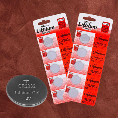 AirSoft CR 2032 3V Lithium Batteries Ce Button Cell  Coin Cell  CU  Battery(Pack of 10)