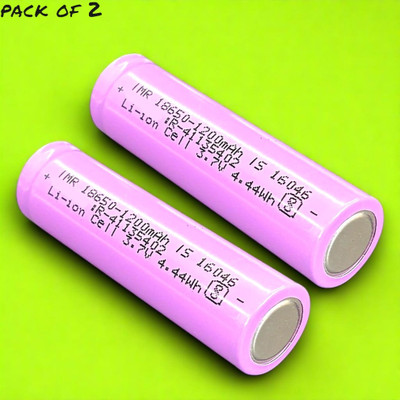 Ziddjeet X581 1393 mAh 18650 Lithium-Ion Rechargeable for Multi-Purpose   Battery(Pack of 2)